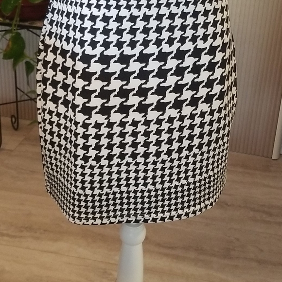 Reborn Black White Houndstooth Dress EUC Size XL - Picture 4 of 8